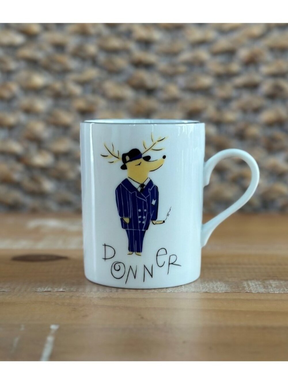 Pottery Barn Reindeer Mug Series “Donner” Christmas Coffee Cup Replacement